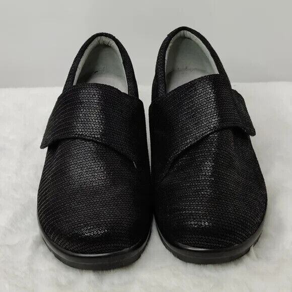 Alegria Black textured clog sz 8.5 - Picture 3 of 9